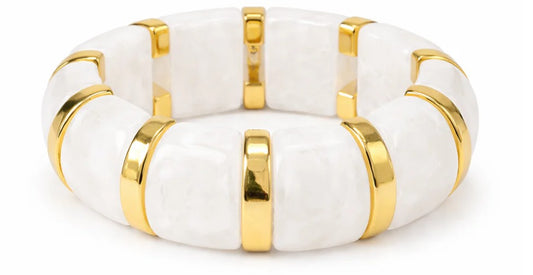 Sahira Jewelry Design - Verona Bangle - White