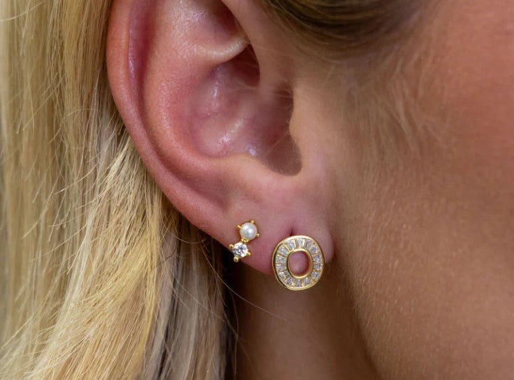 Sahira Jewelry Design - CZ Eternity Stud Earring