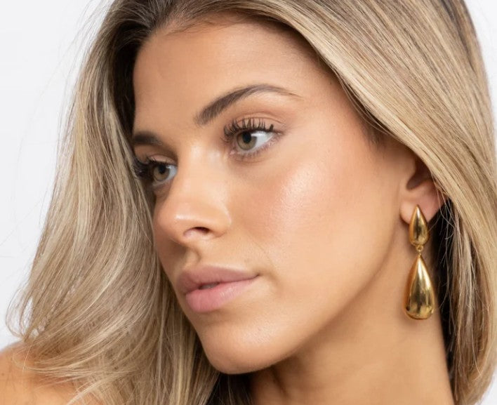 Sahira Jewelry Design - Gia Drop Earring - Gold