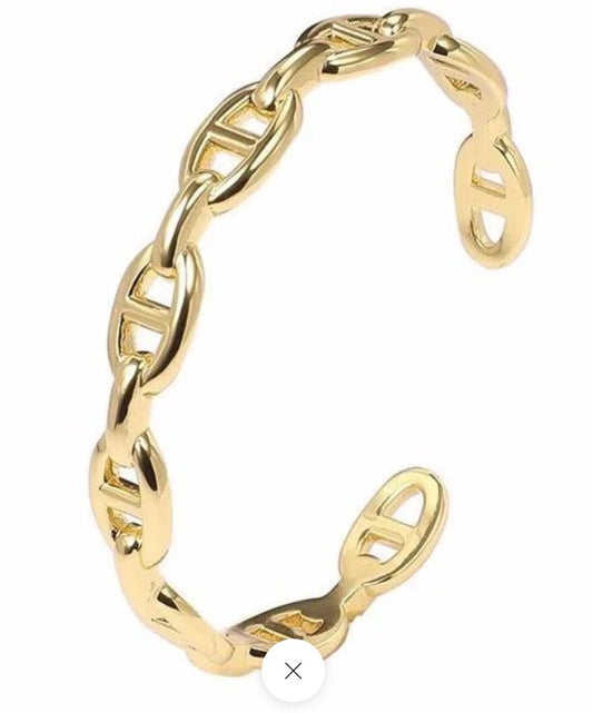 Sahira Jewelry Design - Rosie Link Cuff Bracelet