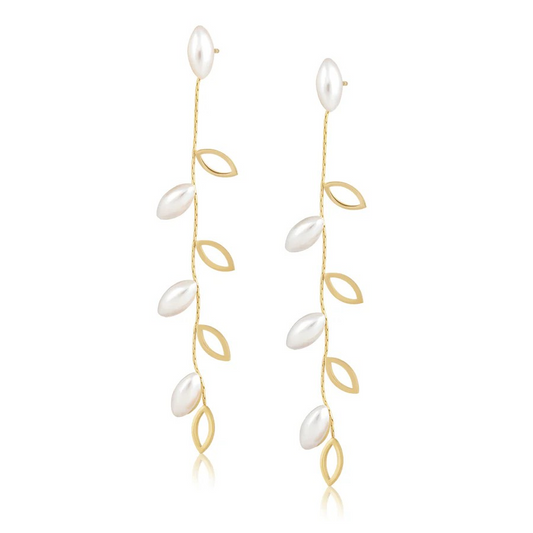 Sahira Jewelry Design - Collette Pearl Statement Earrings