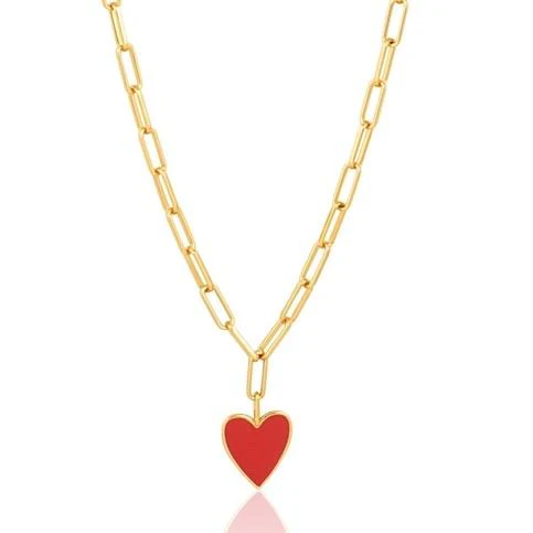 Sahira Jewelry Design - Jamie Enamel Heart Necklace