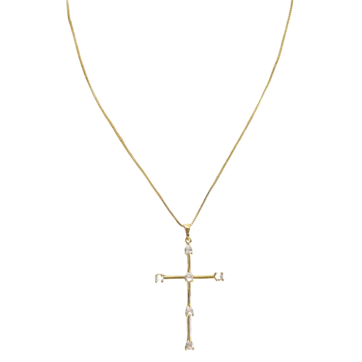 Sahira Jewelry Design - Tom'e CZ Cross Necklace