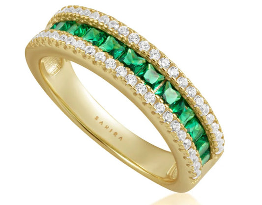 Sahira Jewelry Design - Lauren Emerald Band Ring