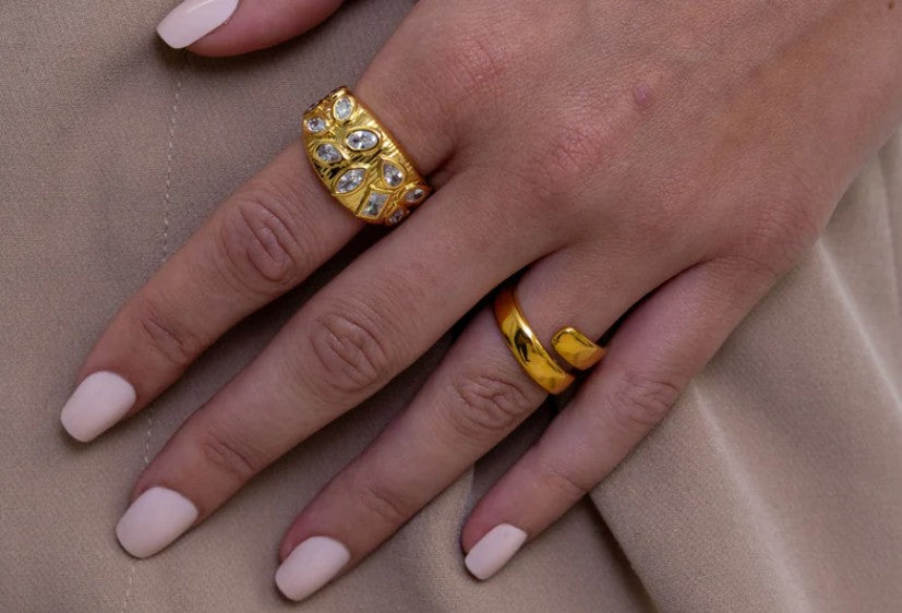 Sahira Jewelry Design - Georgie Bezel Statement Ring