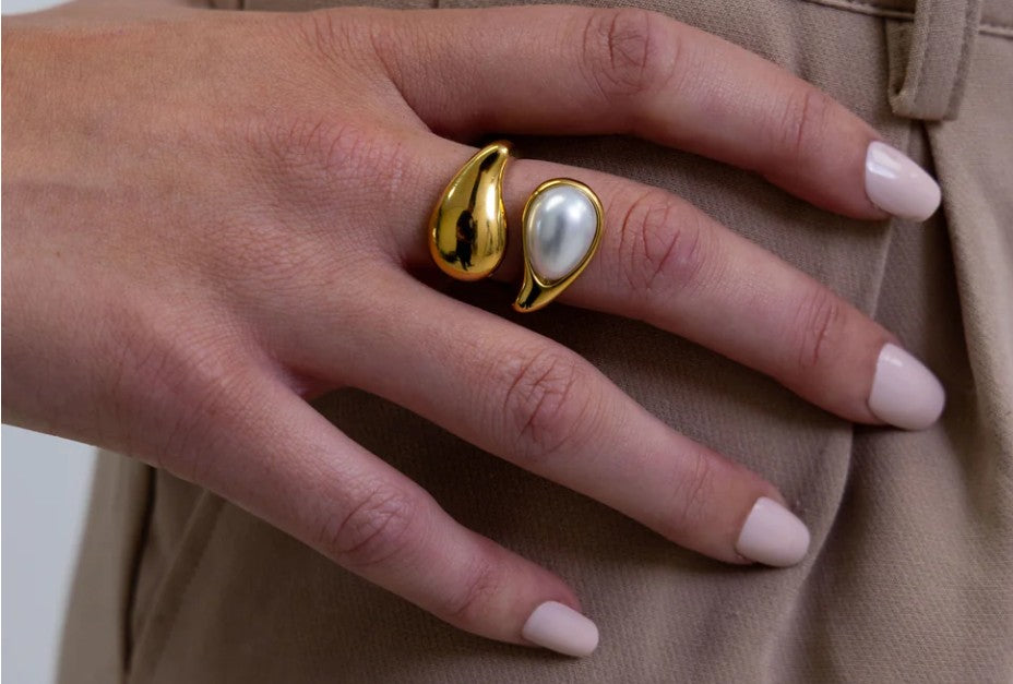 Sahira Jewelry Design - Cami Pearl Ring