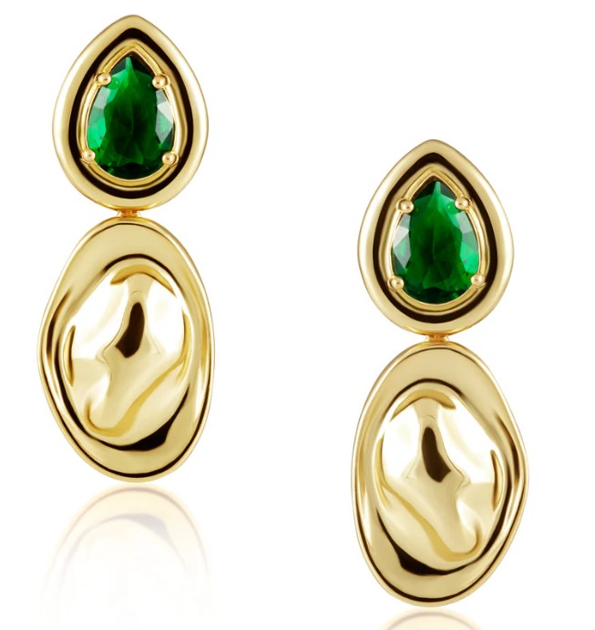 Sahira Jewelry Design - Virginia Emerald Drop Earring