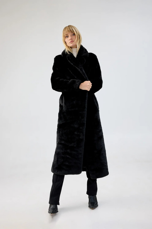 UnReal Fur - Black Bird Coat