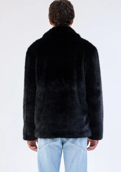 Unreal Fur - Lupin Men's Blazer Coat - Black
