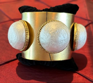 Yochi NY - Gold and Pearl Cuff Bracelet