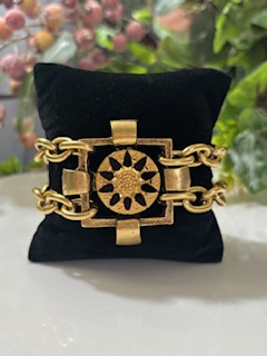 Yochi NY - Black & Brass Bracelet