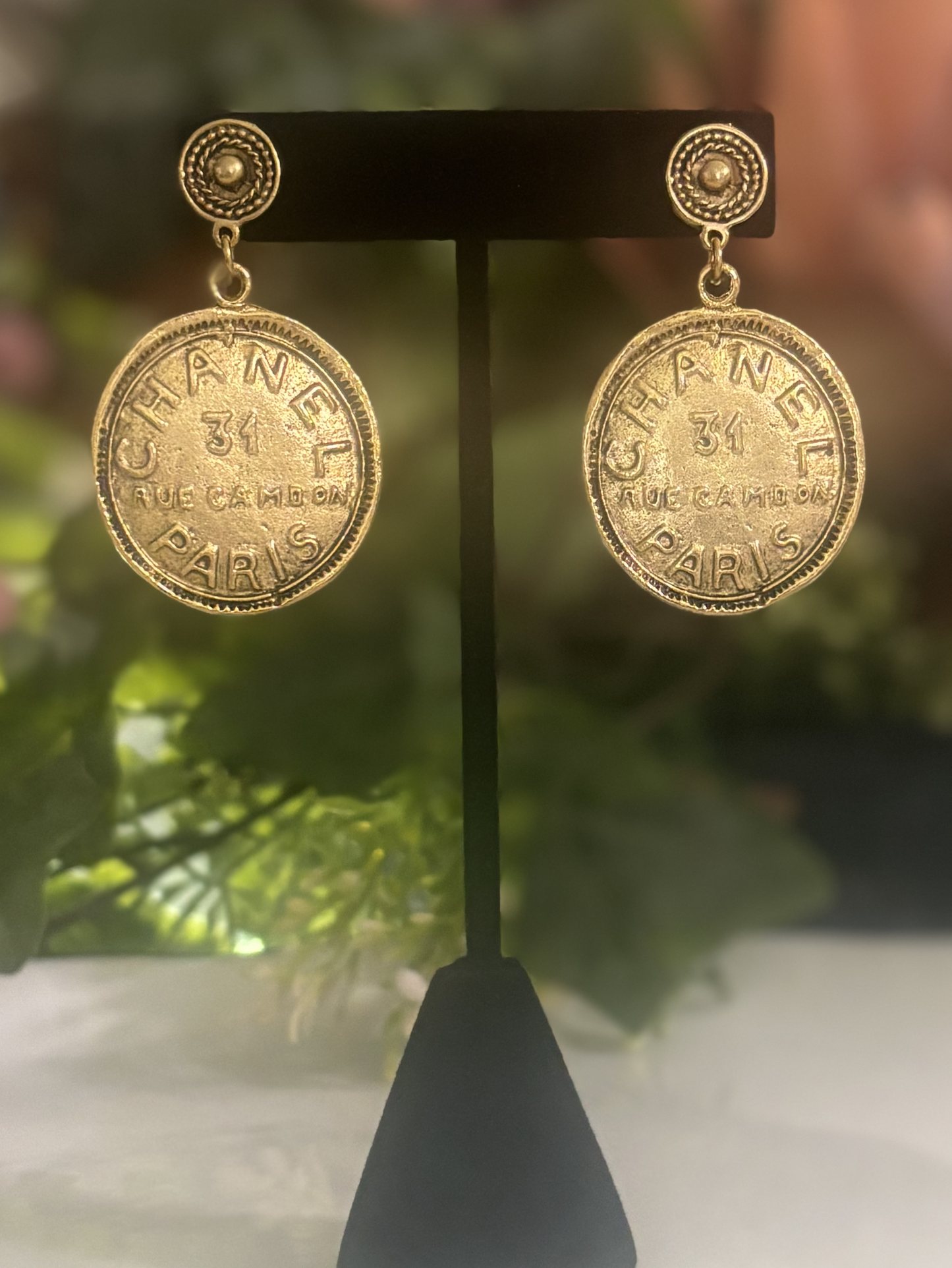 Yochi NY - Chanel 31 Rue Cambon Coin Earrings