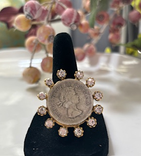 Yochi NY - Jade Coin Ring