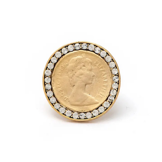 Yochi NY - Liz Coin Ring - Gold