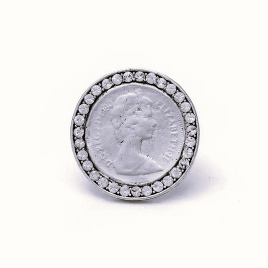 Yochi NY - Liz Coin Ring - Silver