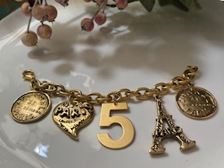 Yochi NY - Paris & Chanel No 5 Charm Bracelet