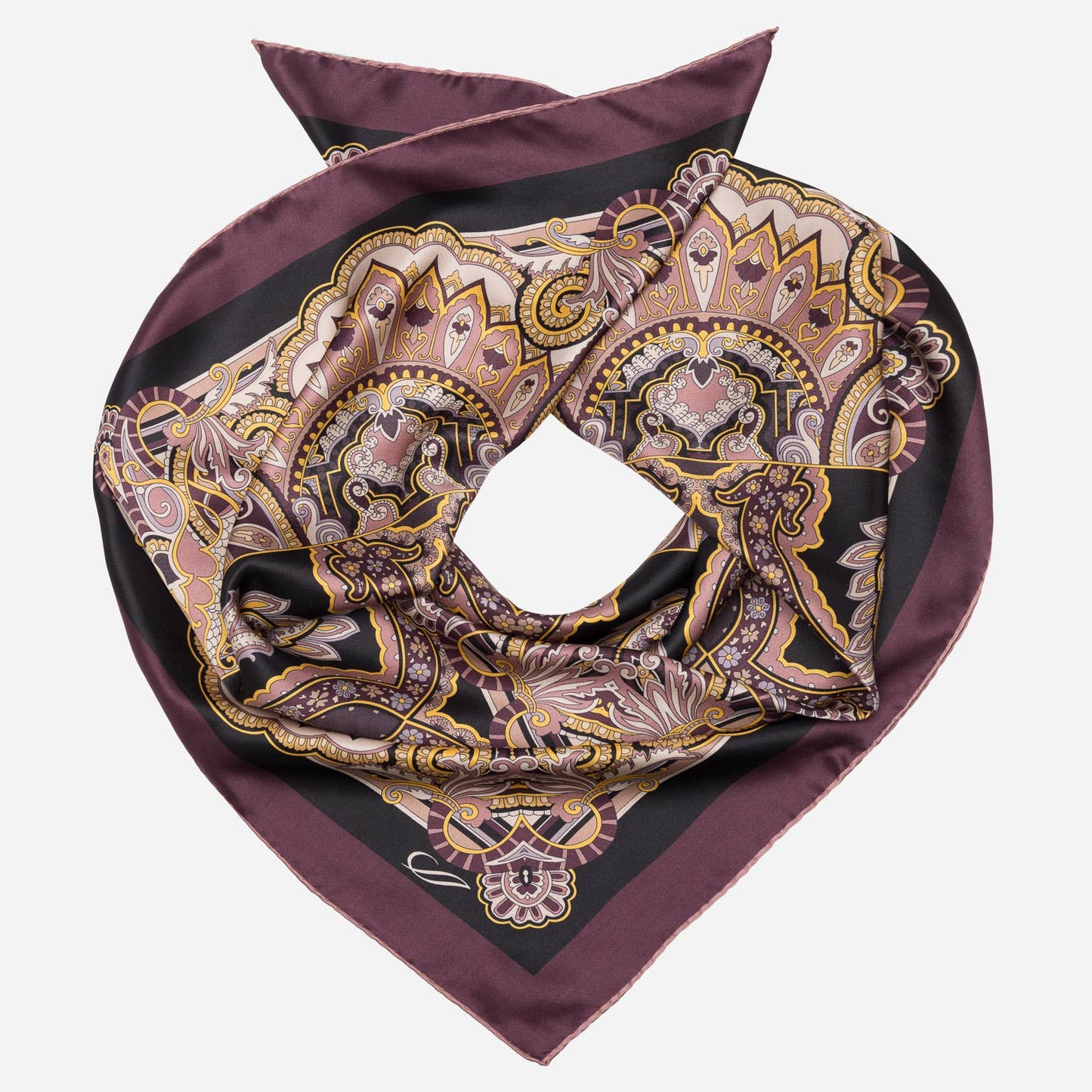 Elizabetta - Malta - Silk Foulard - Plum