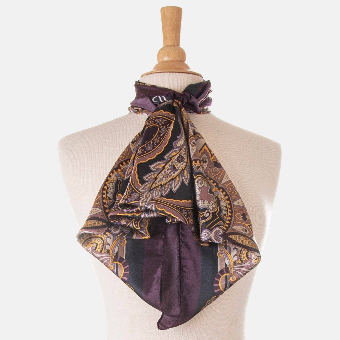 Elizabetta - Malta - Silk Foulard - Plum